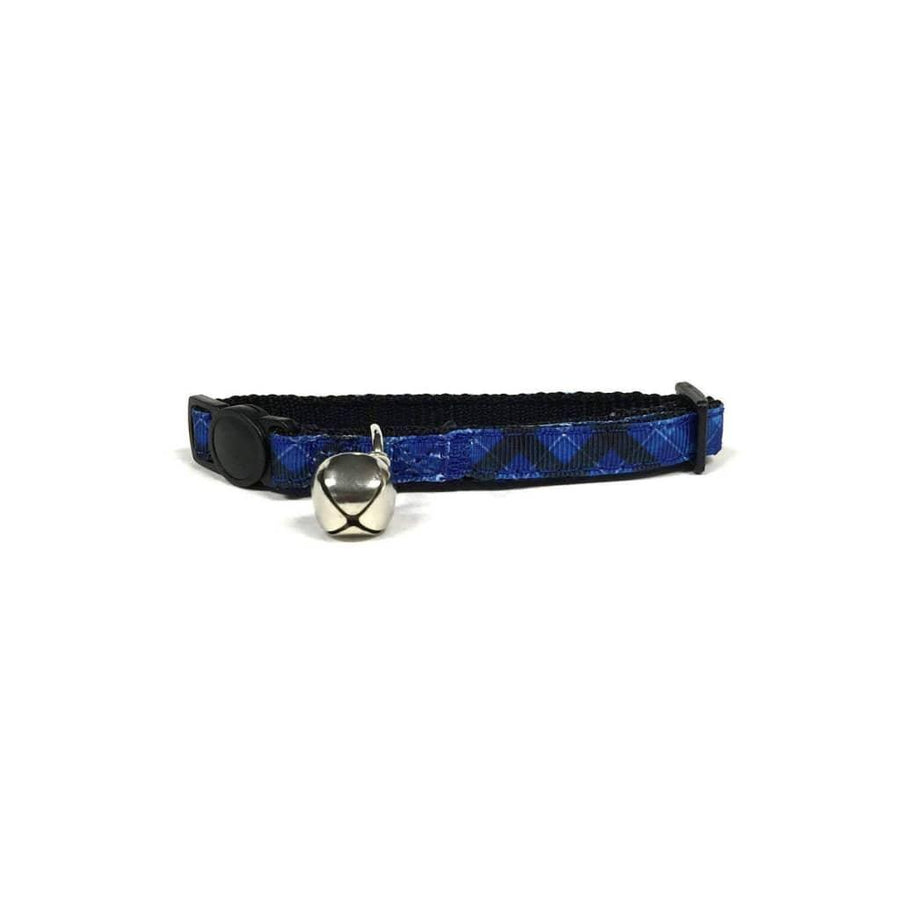 Blue Plaid Cat Collar - Trendha