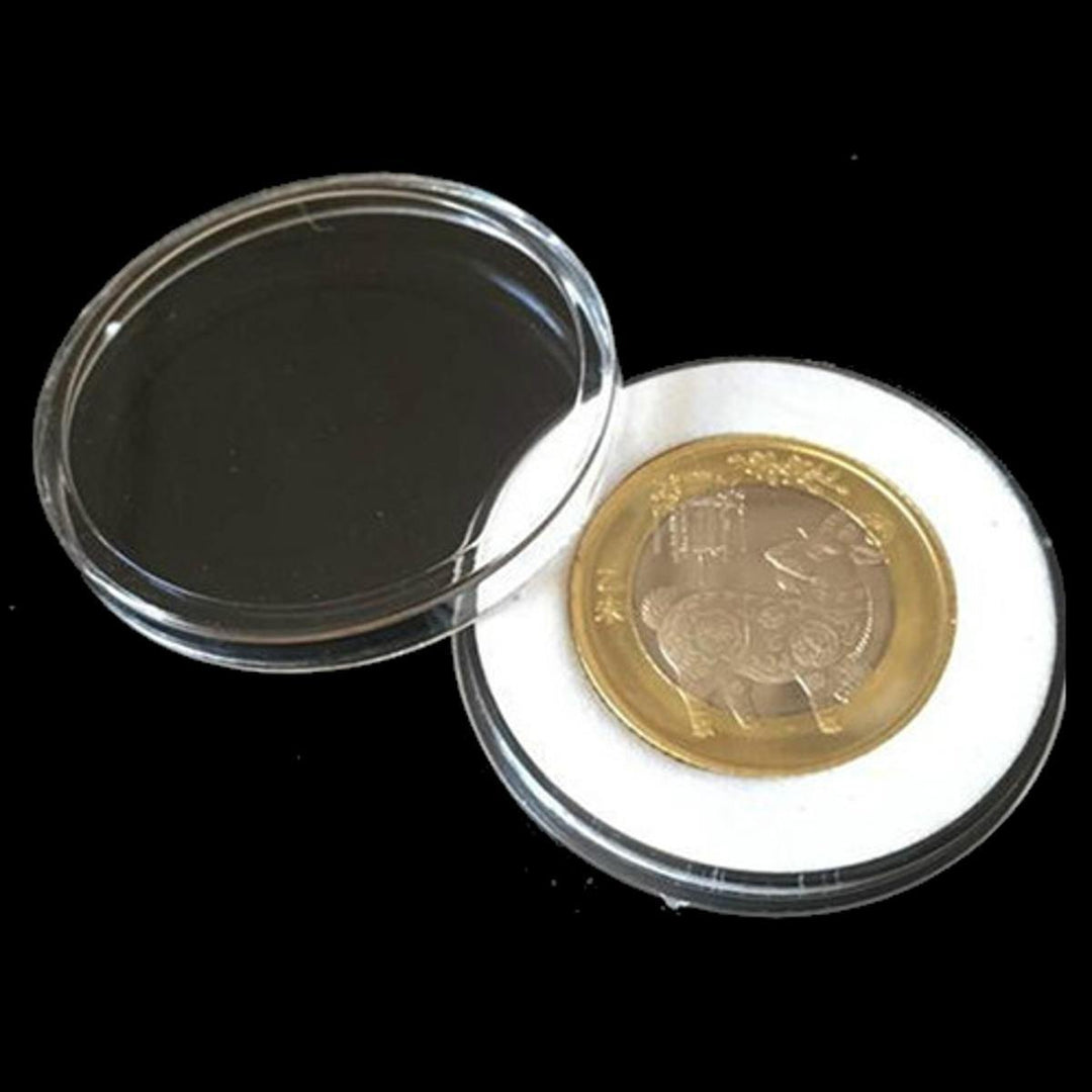 Rectangle Oak Coin Storage Case 10 Coins Organizer Holder NGC PCGS Grade Collection Display Box - Trendha