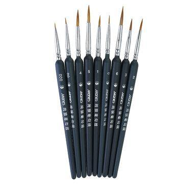 9 PCS Hook Line Pen Watercolor Soft Hair Painting Brush for Acrylic Painting - Trendha