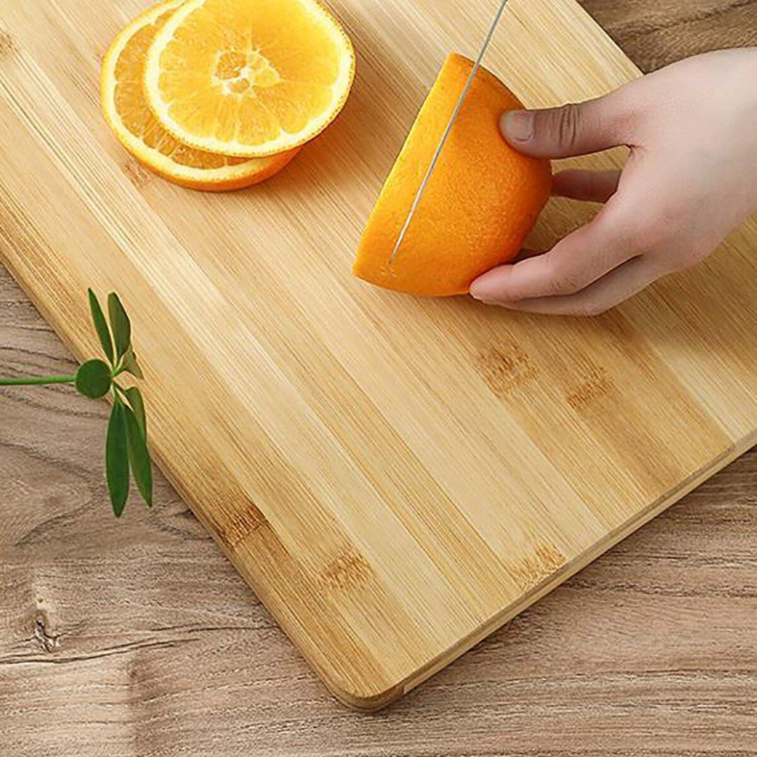 Wooden Chopping Board Bamboo Square Hangable Carbonised Cutting Board Thickened Kitchen Cutting Board - Trendha