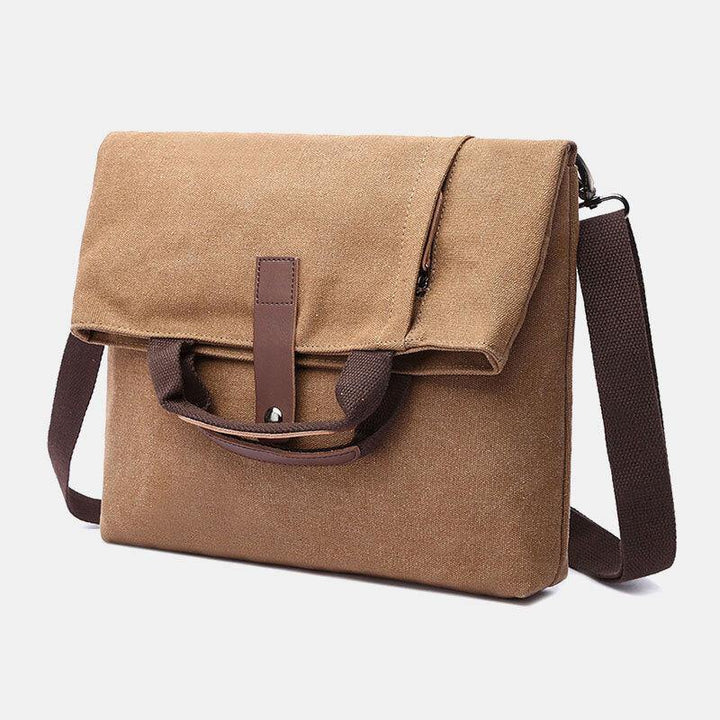 Men Canvas Anti-theft Water-Resistant Vintage Messenger Bag Shoulder Bag Crossbody Bag Handbag - Trendha
