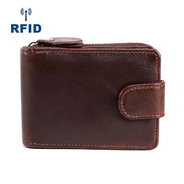 RFID Antimagnetic Genuine Leather Multi-slot Card Holder - Trendha