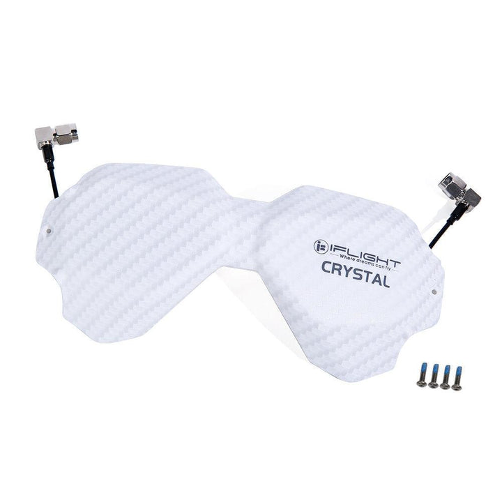 iFlight Crystal HD Patch 5.8GHz 9dBi Directional Circular Polarized High Gain Flat Panel FPV Antenna LHCP RP-SMA With Casing Mushroom Antenna Combo for DJI FPV Goggles - Trendha