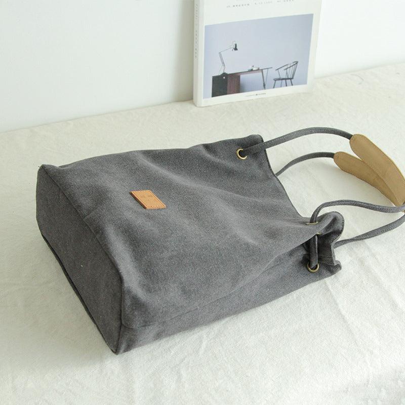Large-capacity Canvas Portable Lattice Bag - Trendha