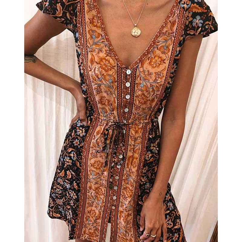 Mini ladies short sleeve dress