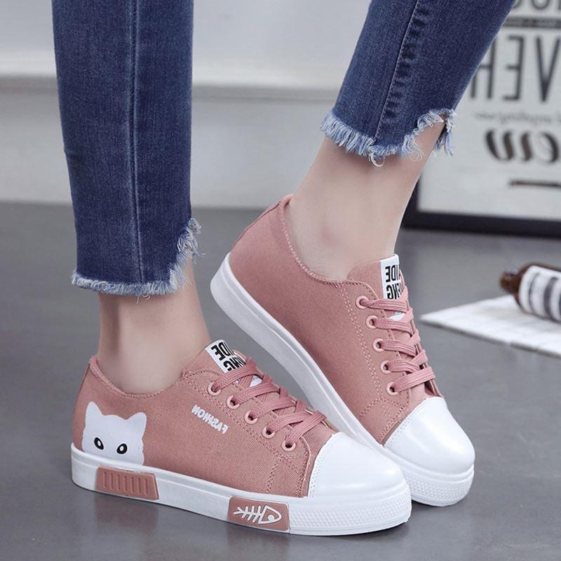 Cat fish canvas shoes - Trendha
