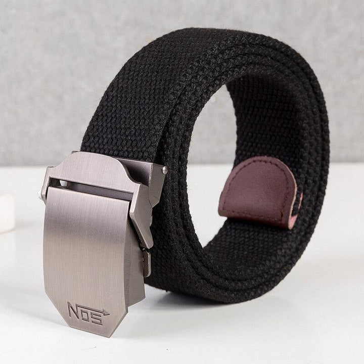 Automatic Buckle Belt Men's Alloy Buckle Belt Casual Knit Pants Belt - Trendha