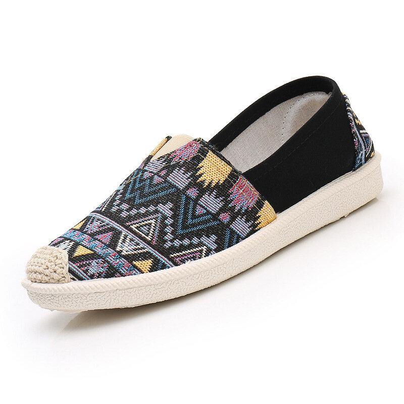 Women Casual Soft Patchwork Round Toe Fisherman Shoes - Trendha