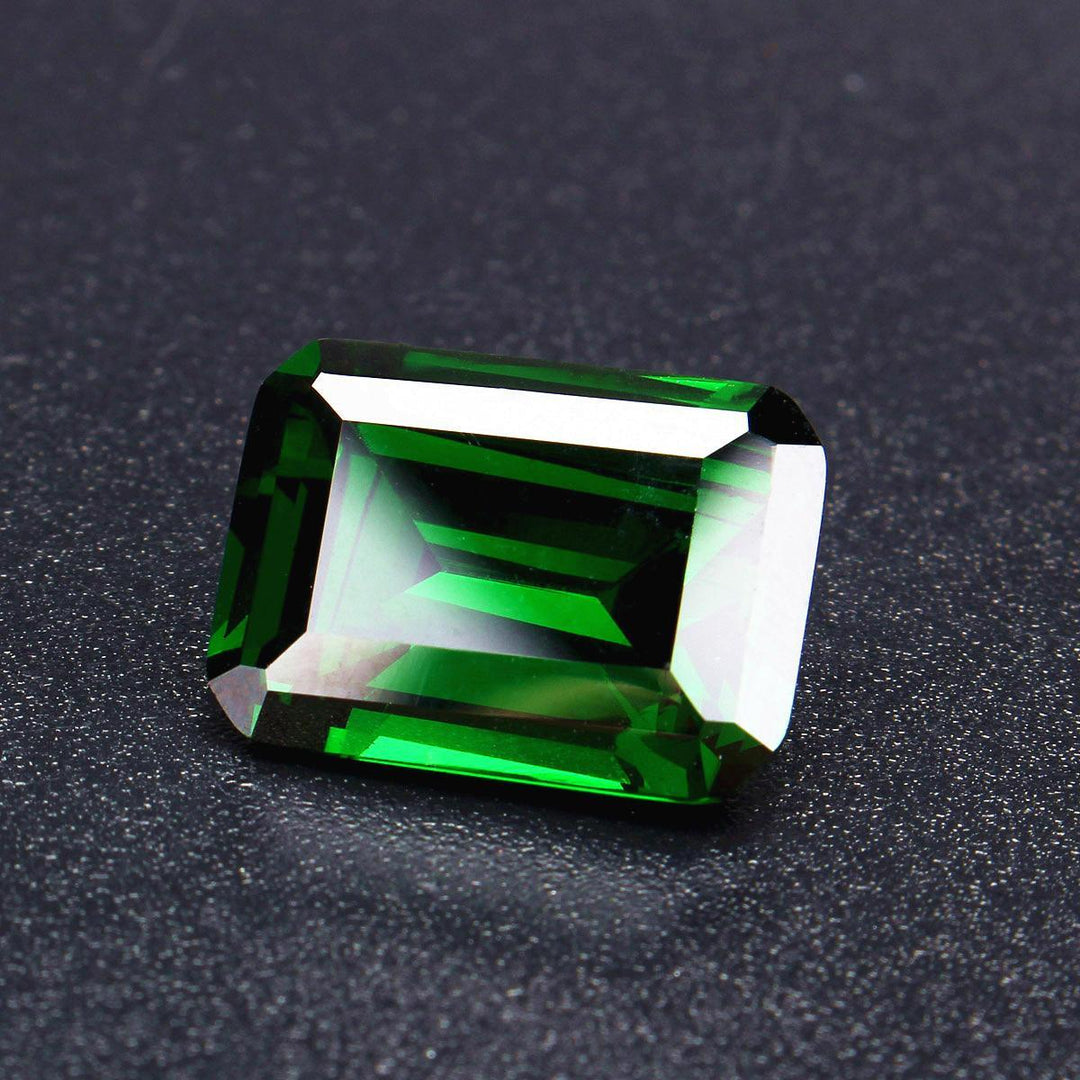 30ct Sapphire Mined Green Loose Beads Gemstone Emerald Colombia Emerald Cut DIY Jewelry - Trendha