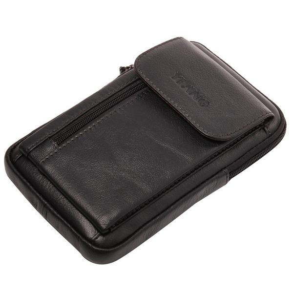 Genuine Leather 5.5-7″ Cell Phone Bag Waist Bag Crossbody Bag For Men - Trendha