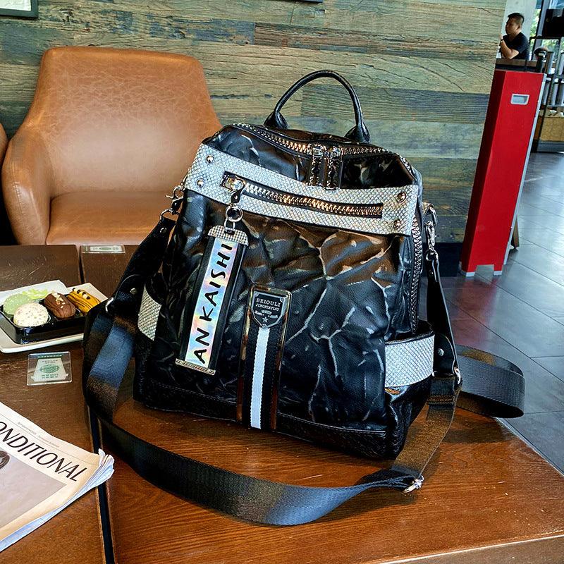 Backpack Western-style Soft Leather Wideband Single Shoulder Messenger Bag - Trendha