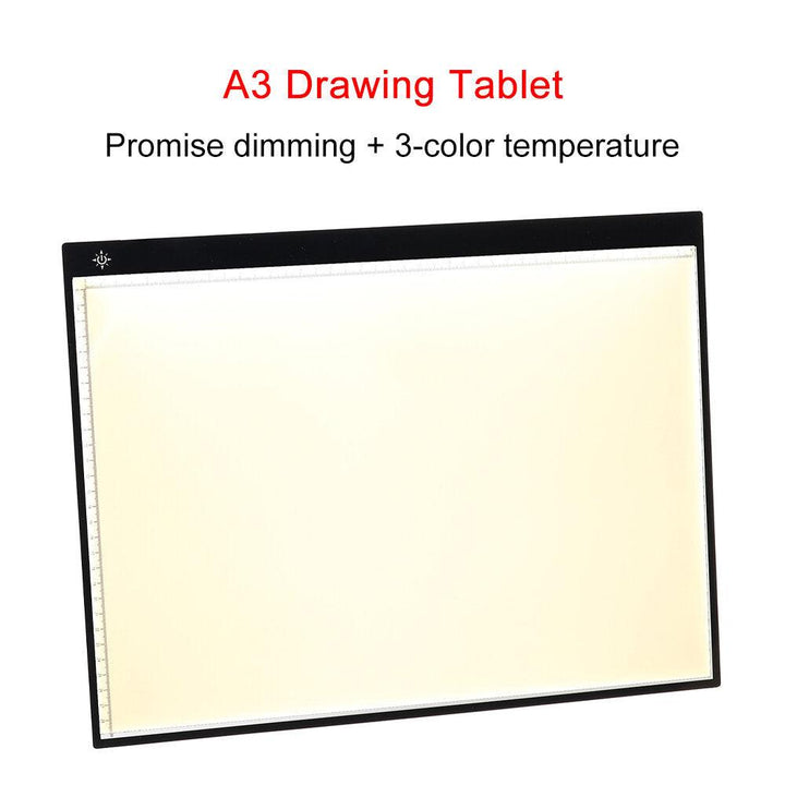 A3/A4 Dimming LED Tracing Light Box Drawing Tattoo Board Pad Table Stencil Arts - Trendha
