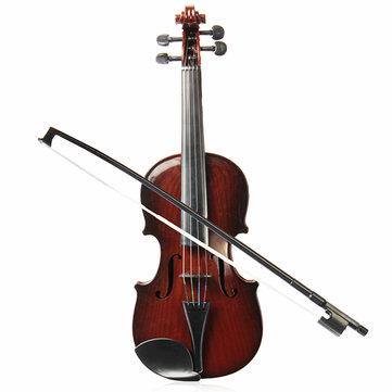4/4 Ukuran Penuh Plastic Adjustable String Kids Instrument Simulation Violin Toys - Trendha