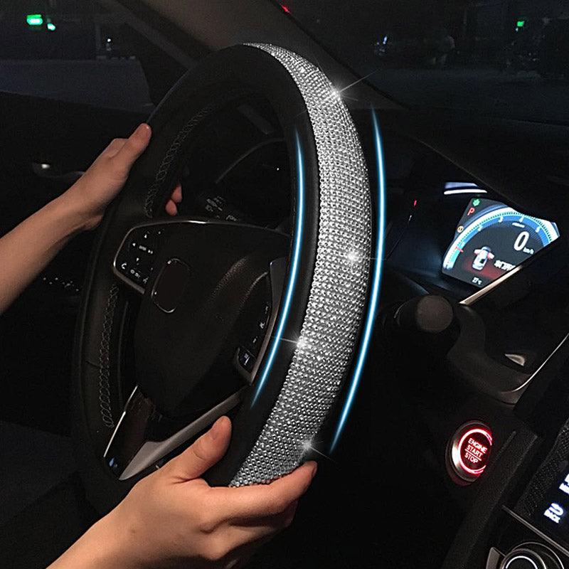 Rhinestone Steering Wheel Cover - Trendha