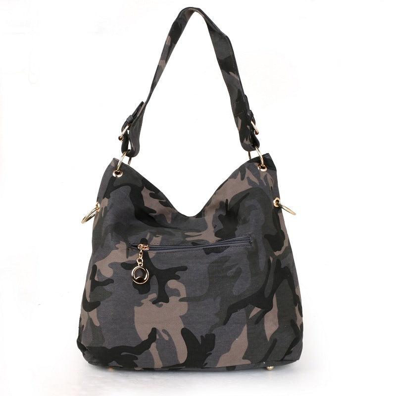 Fashion Denim Canvas One Shoulder Messenger Handbag - Trendha