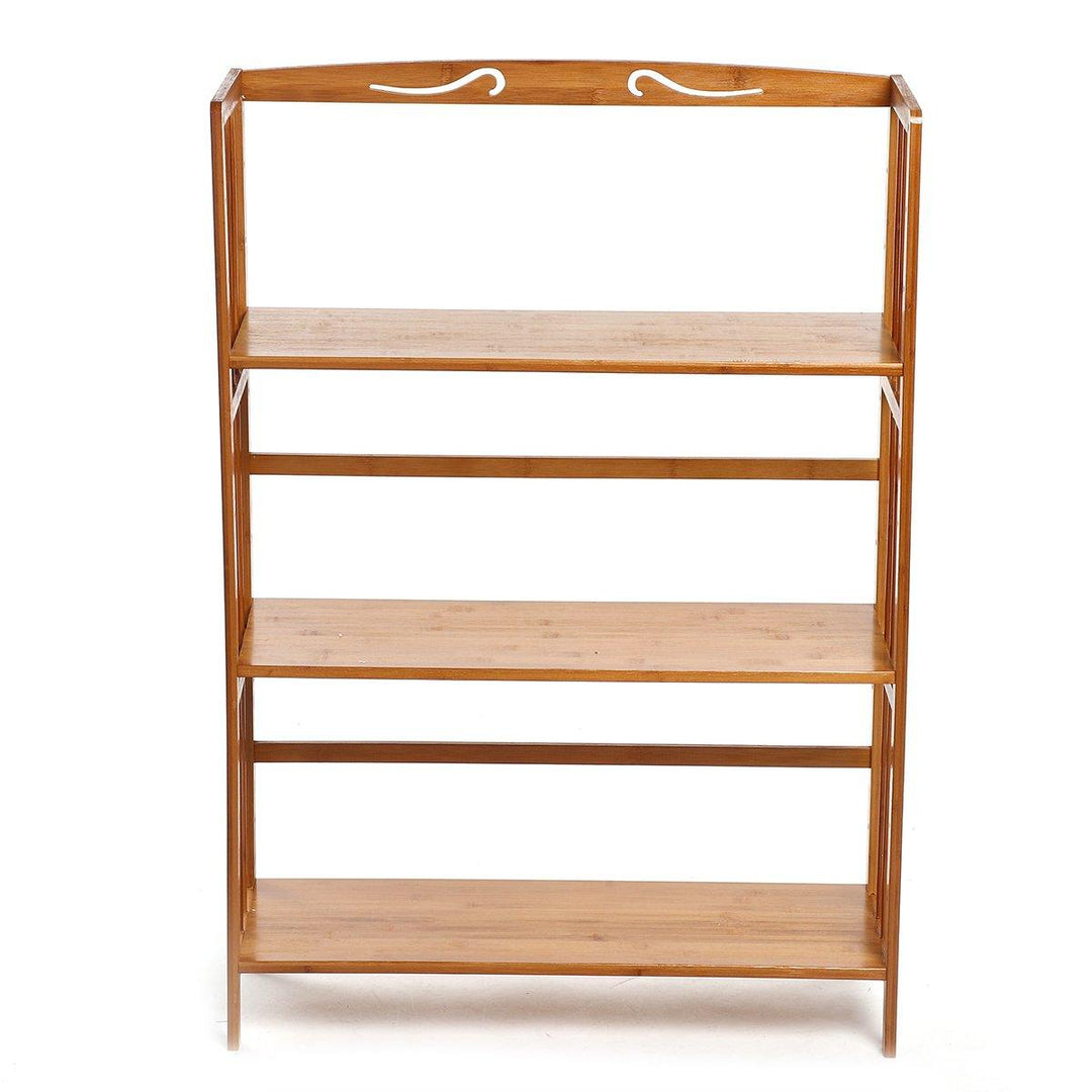 3 Layers 50/70cm Wood Holder Bookshelf Space Saving Floor Bookcase for Creative Modern Small Home Decoration - Trendha