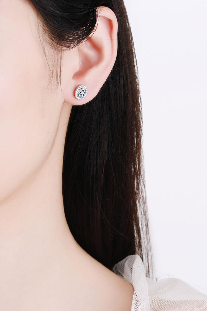 Future Style Moissanite Stud Earrings - Trendha
