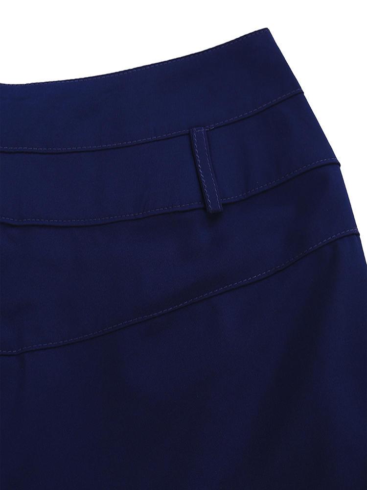 Casual Women Slim High Waist Solid Pattern Pencil Pants - Trendha