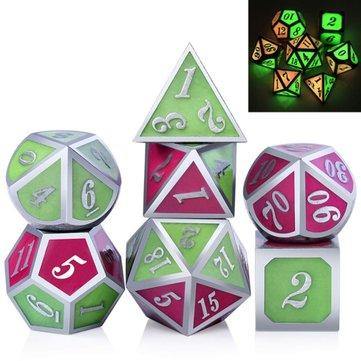 7pcs Polyhedral Dice Zinc Alloy Dice Set Heavy Duty Dices For Role Playing Game Dice Set - Trendha