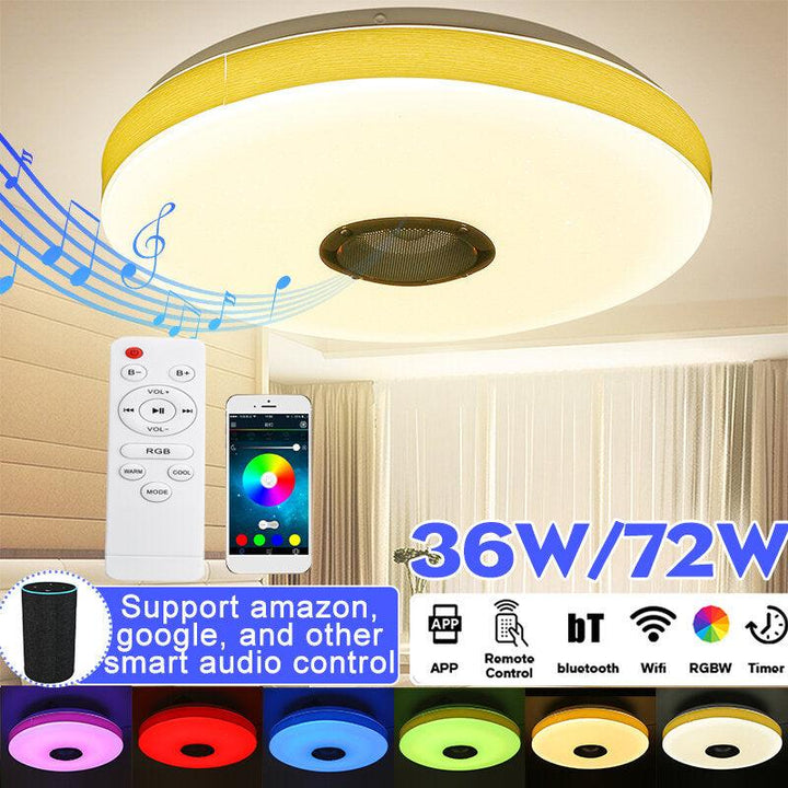 RGB Intelligent LED Audio Light 34cm 110V/220V 36W Smart Control bluetooth WIFI RGB 3D Surround Sound Lights Support Amazon Google and Other Smart Audio - Trendha