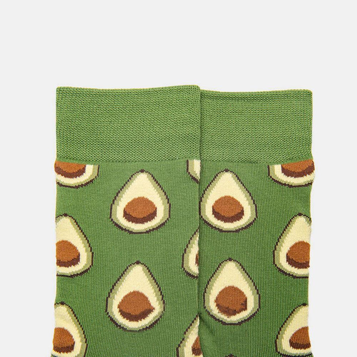 Socks Female Tube Socks Green Avocado Korean Version Trend Men's Stockings Street - Trendha