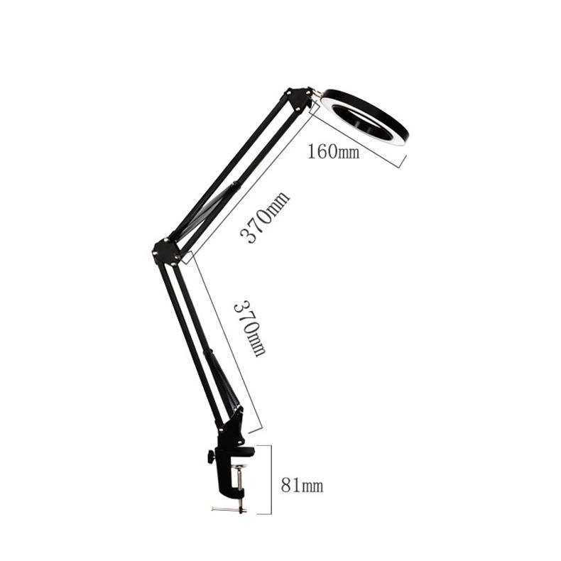 DANIU Lighting LED 5X 740mm Magnifying Glass Desk Lamp with Clamp Hands USB-powered LED Lamp Magnifier with 3 Modes Dimmable - Trendha
