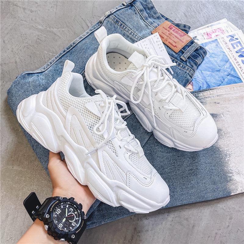 Breathable All-match Old Shoes Deep Mouth Mesh Increased - Trendha