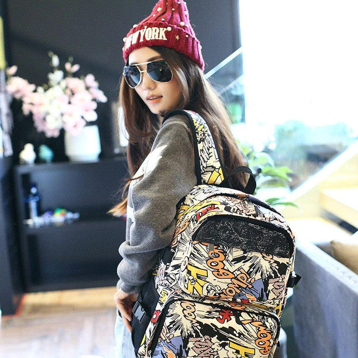 Women's Korean Style Large Capacity Travel Bag Backpack - Trendha