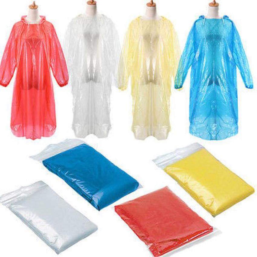 1PCS Disposable Adult Emergency Waterproof Rain Coat Hiking Camping Hood - Trendha