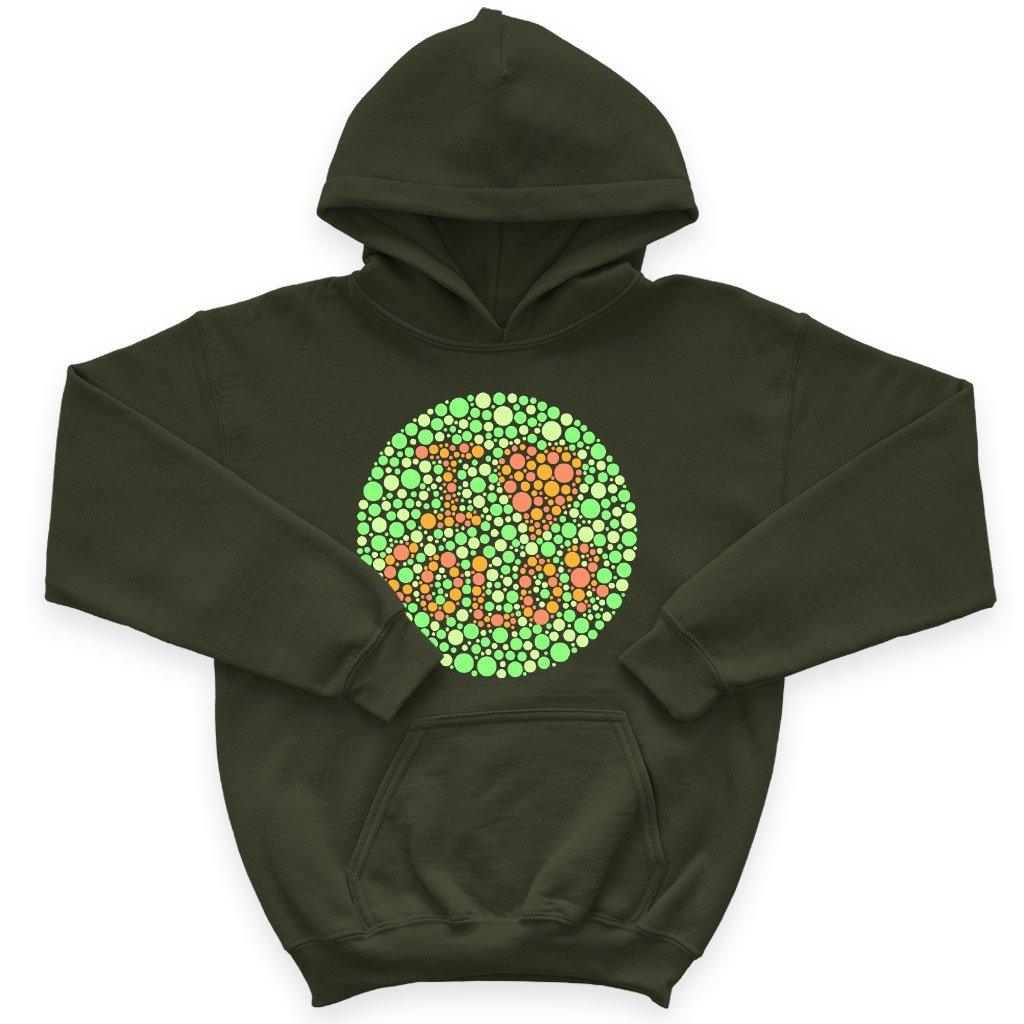 Kids' Sponge Fleece I Love Color Hoodie