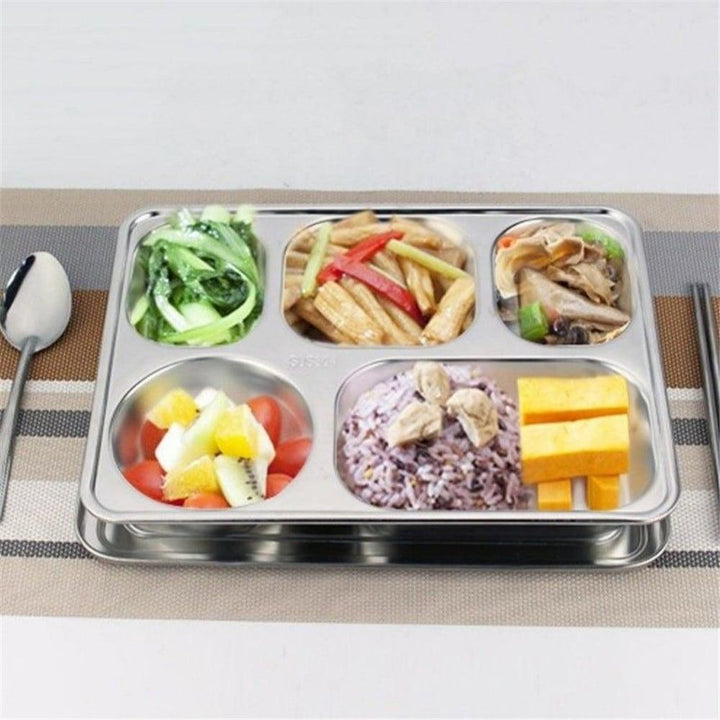 5 Compartments Stainless Steel Lunch Box - Trendha