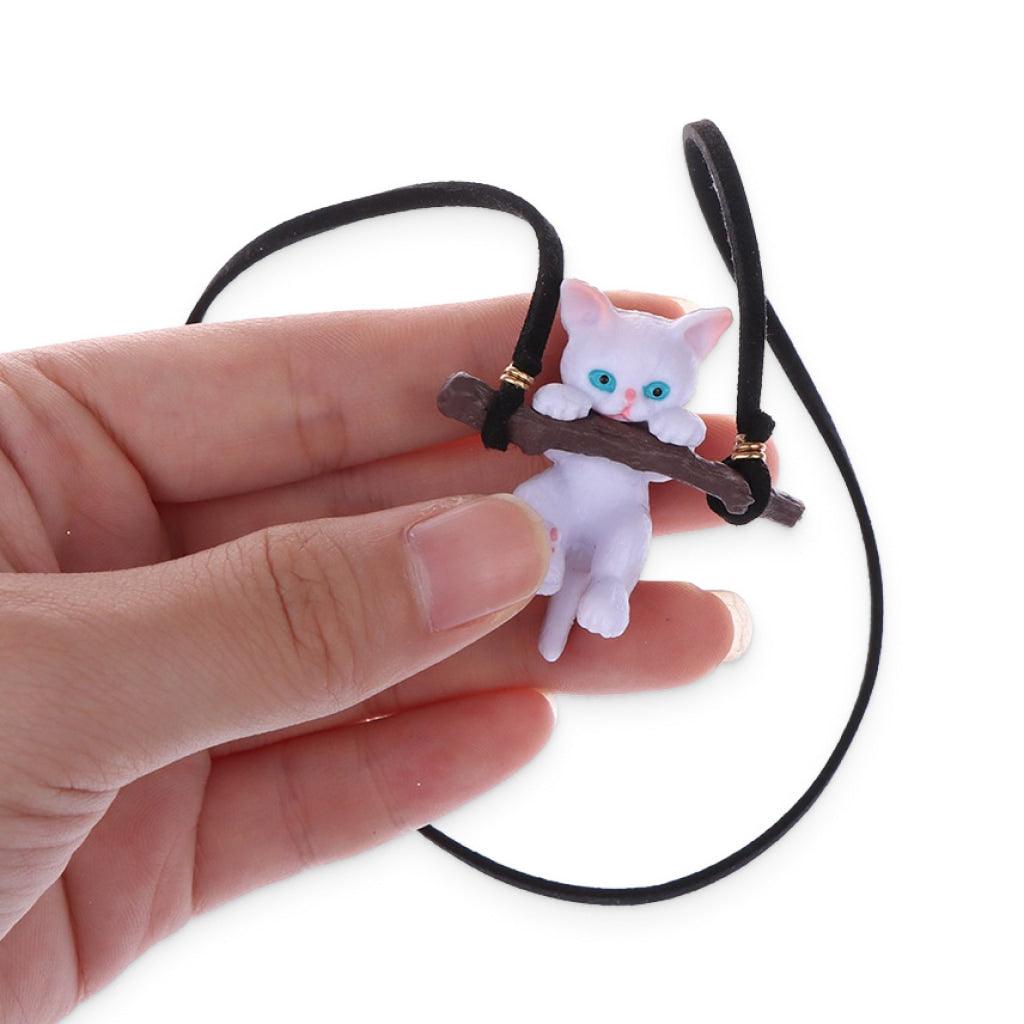 Clinging Cat Pendant Charm - Trendha