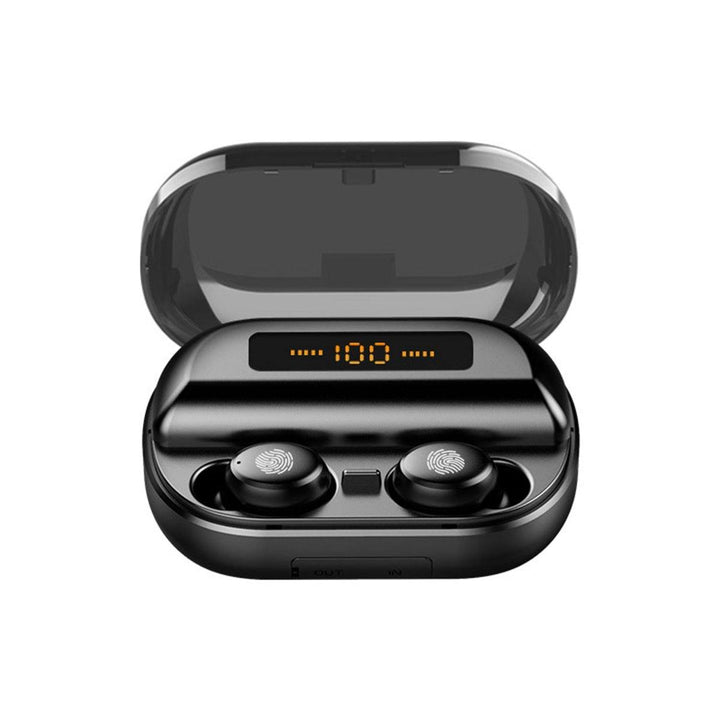 Mini Portable Wireless bluetooth 5.0 Earphone LED Display Stereo 4000mAh Power Bank Earbuds Bilateral Call Headphone - Trendha