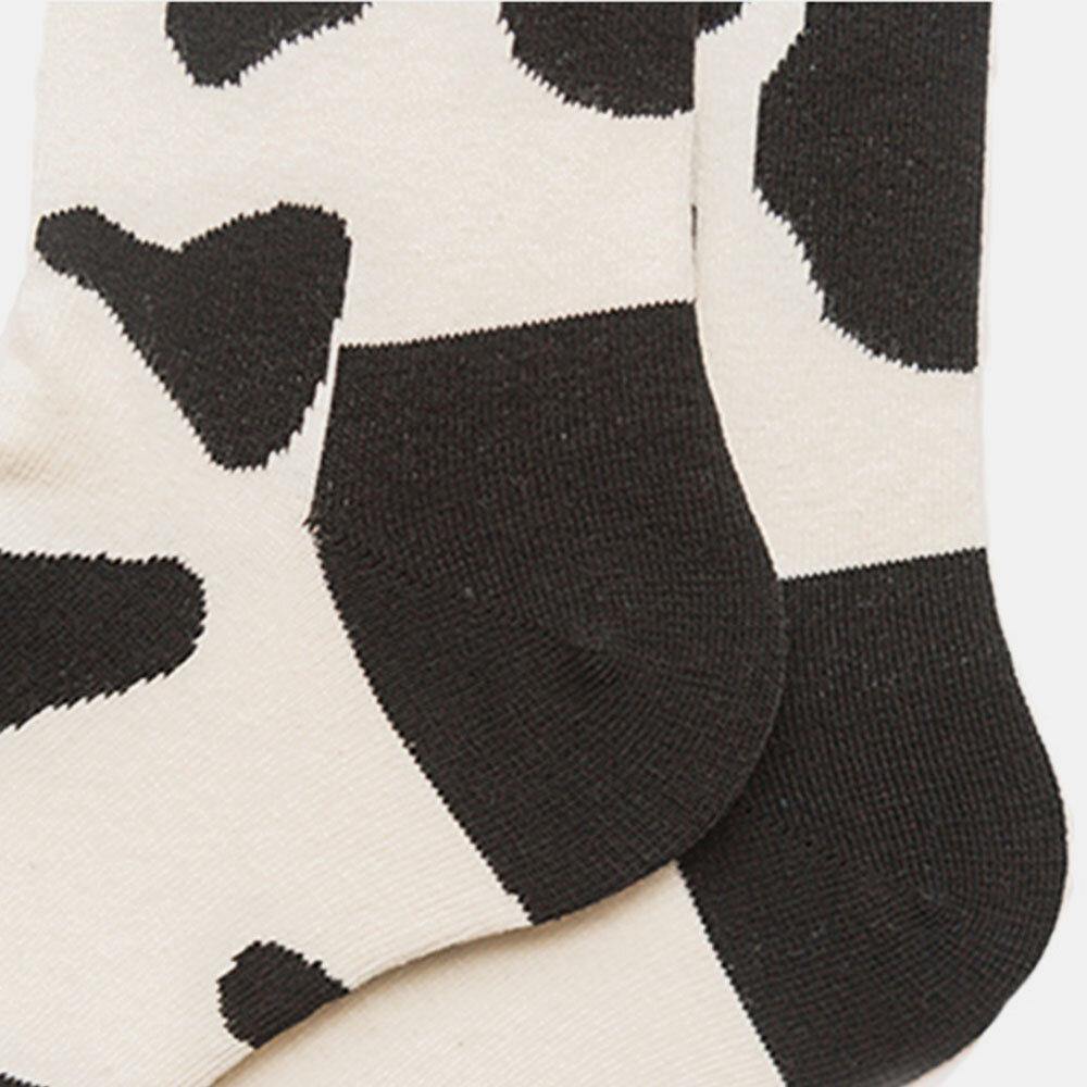 Couple Models Cow Texture Cotton Socks Japanese And Korean Style Cute Cotton Socks For Men And Women - Trendha