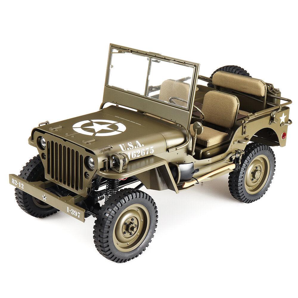 ROCHOBBY 1/6 2.4G 2CH 1941 MB SCALER RC Car Waterproof Vehicle Models Fully Proportional Control Without Transmitter Receiver - Trendha