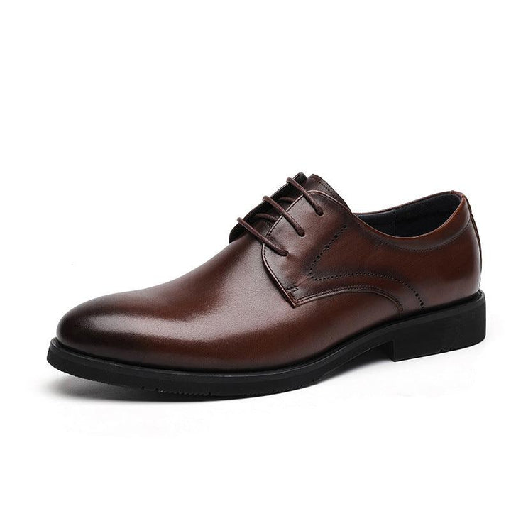 Men's Leather Top Layer Cowhide British Style Leather Shoes - Trendha