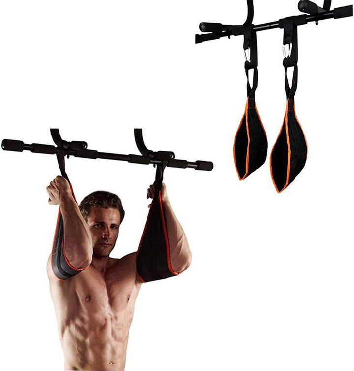 2PCS Home Abdominal Muscle Training Slings Straps Pull-ups Leg Hanging Raiser Gym Fitness Exercise Tools - Trendha