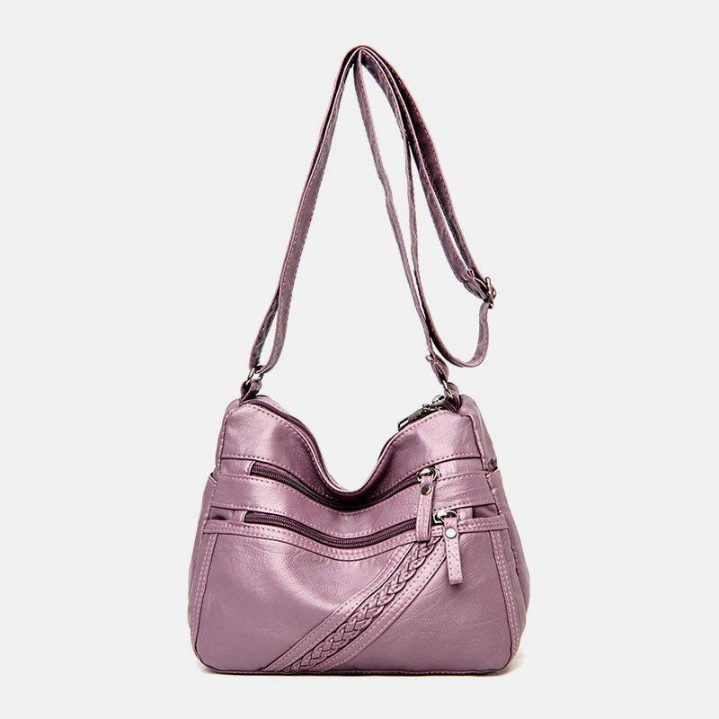Women PU Leather Large Capacity Anti-theft 6.3 Inch Phone Bag Crossbody Bags Shoulder Bag - Trendha