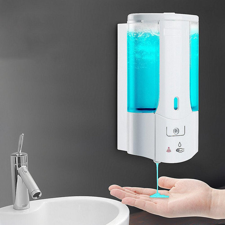 Bakeey Automatic Sensor Hand Free Soap Dispenser Shampoo Bathroom Wall Mounted - Trendha