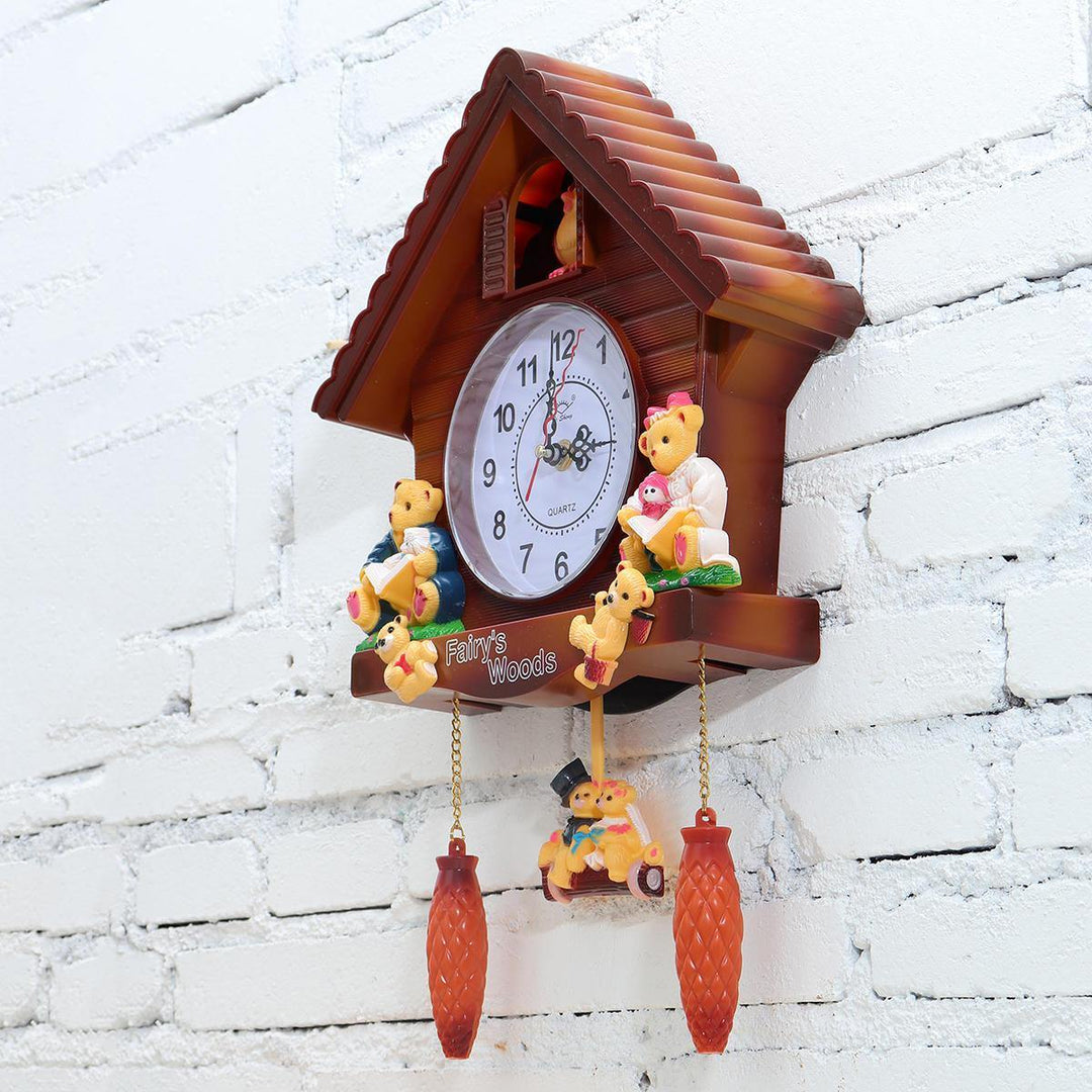 Antique Wooden Cuckoo Wall Clock Bird Time Bell Swing Alarm Watch Wall Home Decor - Trendha