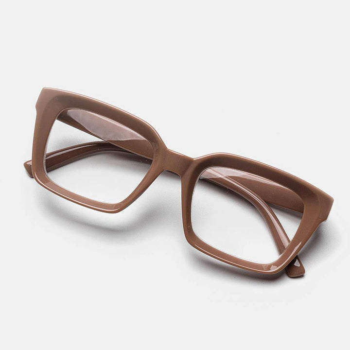 5-color Thick Frame Cat-eye Box Reading Glasses - Trendha