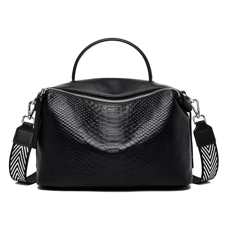 Fashion Trendy Portable First Layer Cowhide Ladies One-shoulder Messenger Bag - Trendha
