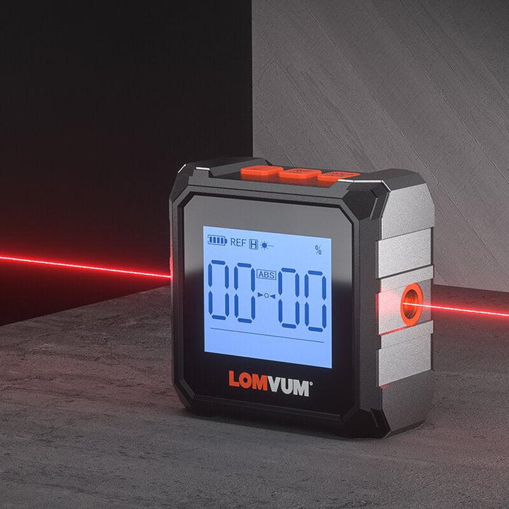 LOMUVM GR20 360° Mini Digital Protractor Laser High Precision Magnet Goniometer Inclinometer Universal Bevel Digital Level Angle Finder Angle Measurement Tool - Trendha