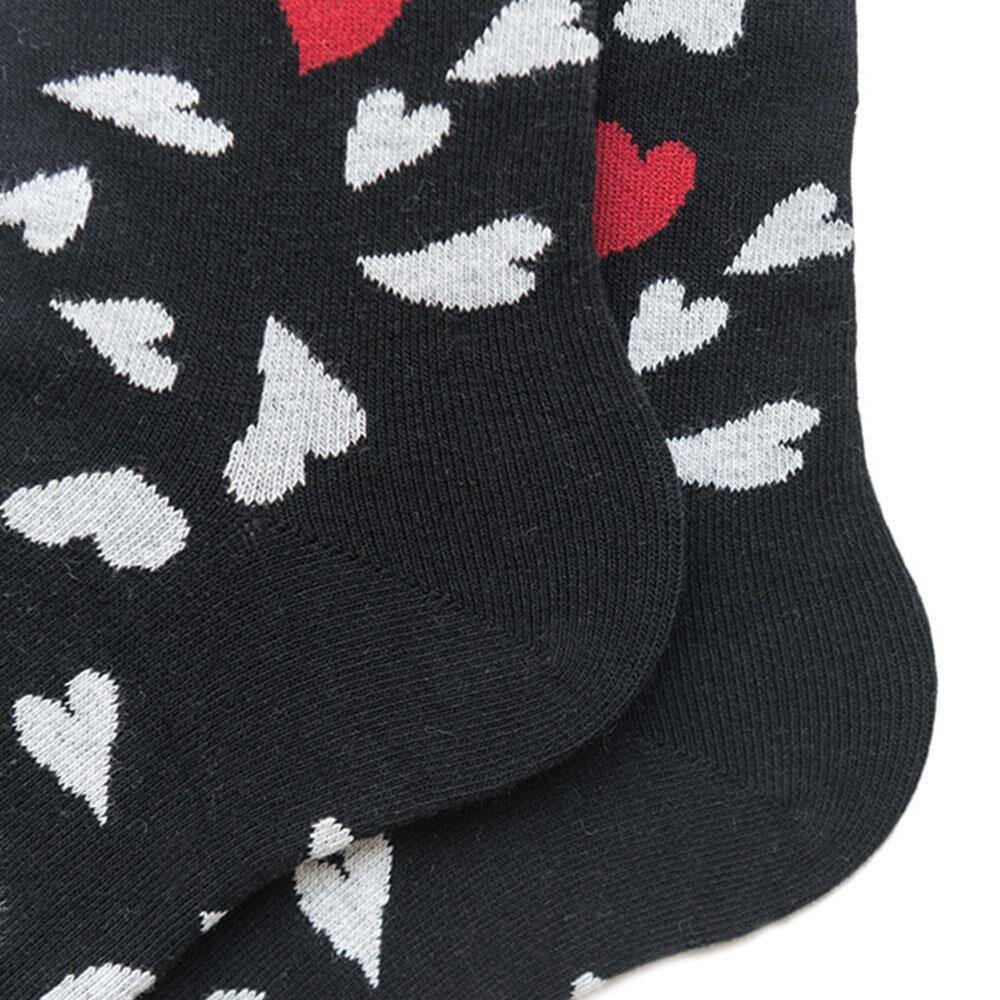 Cotton Socks Heart-Shaped Trend Middle Tube Socks Couple Men And Women The Same Paragraph - Trendha