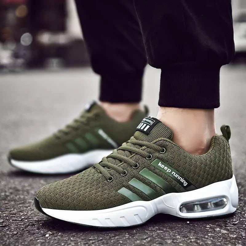 Flying Woven Breathable Mesh Running Sneakers - Trendha