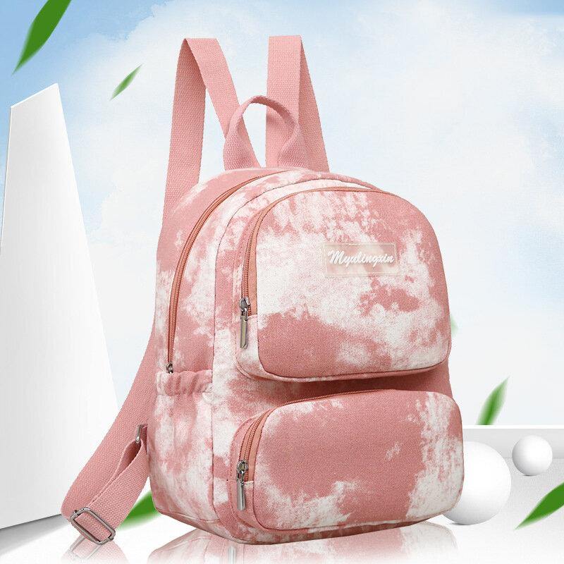 Women Oxford Anti theft Large Capacity Tie Dye Backpack Travel Bag - Trendha