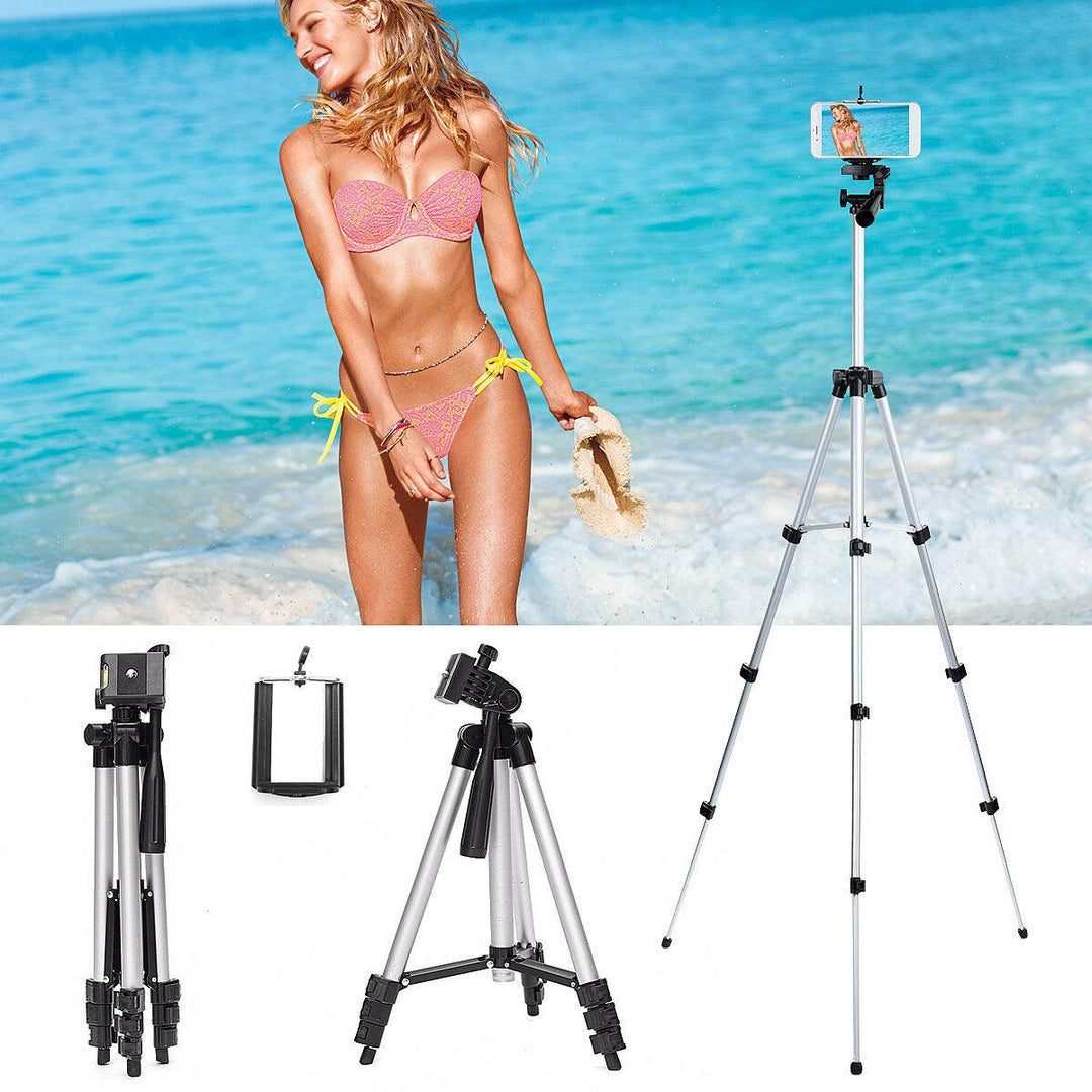 Telescopic Mobile Phone Camera Camcorder Tripod Stand Mount Tripod and Smartphone-mount - Trendha