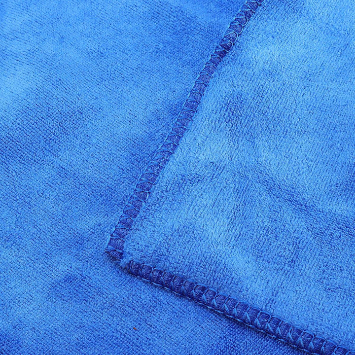 10PCS Microfiber Cleaning Cloths Washing Towel Blue for Car Polishing Wax Detailing Drying - Trendha