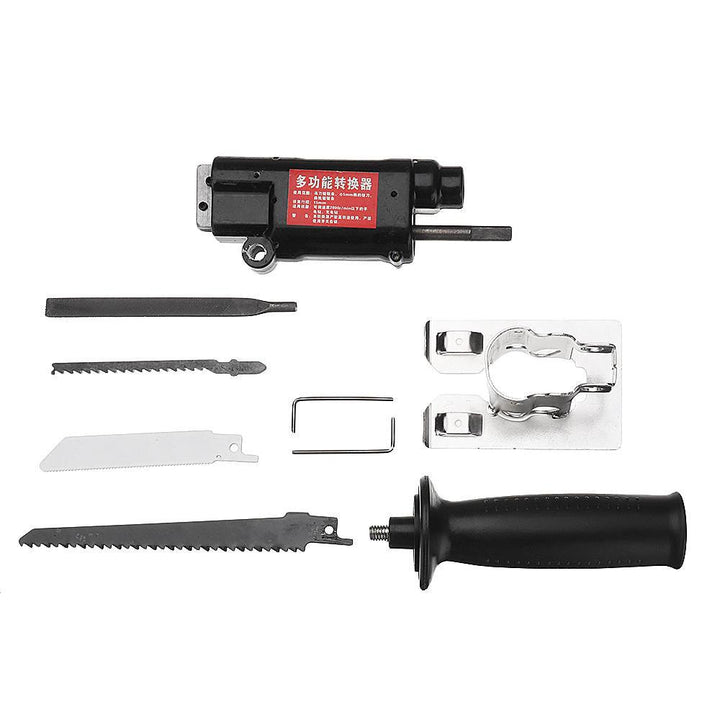 Drillpro Multifunction Reciprocating Saw Attachment Change Electric Drill Into Reciprocating Saw Jig Saw Metal File for Wood Metal Cutting - Trendha