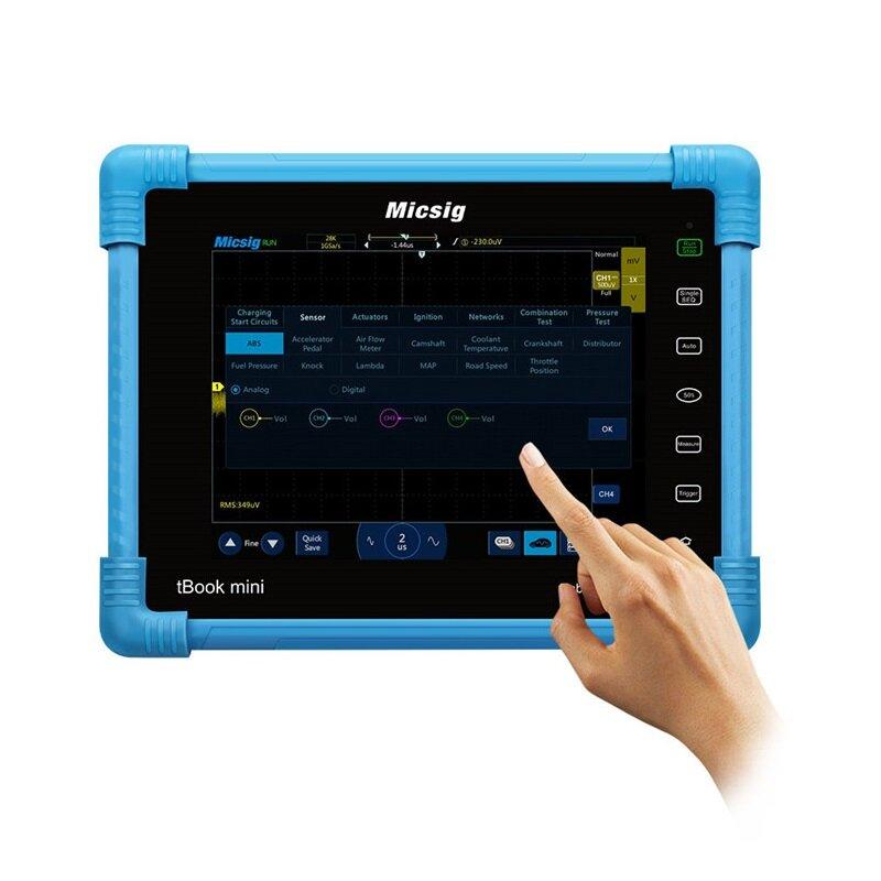 Micsig ATO1104 Digital Tablet Oscilloscope 100MHz 4CH Handheld Oscilloscope Automotive Scopemeter Oscilloscope - Trendha